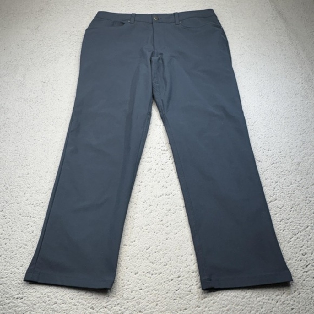 Lululemon Pants Mens 33x27 Blue ABC 5 Pocket‎ Stretch Zip Fly Casual Workwear